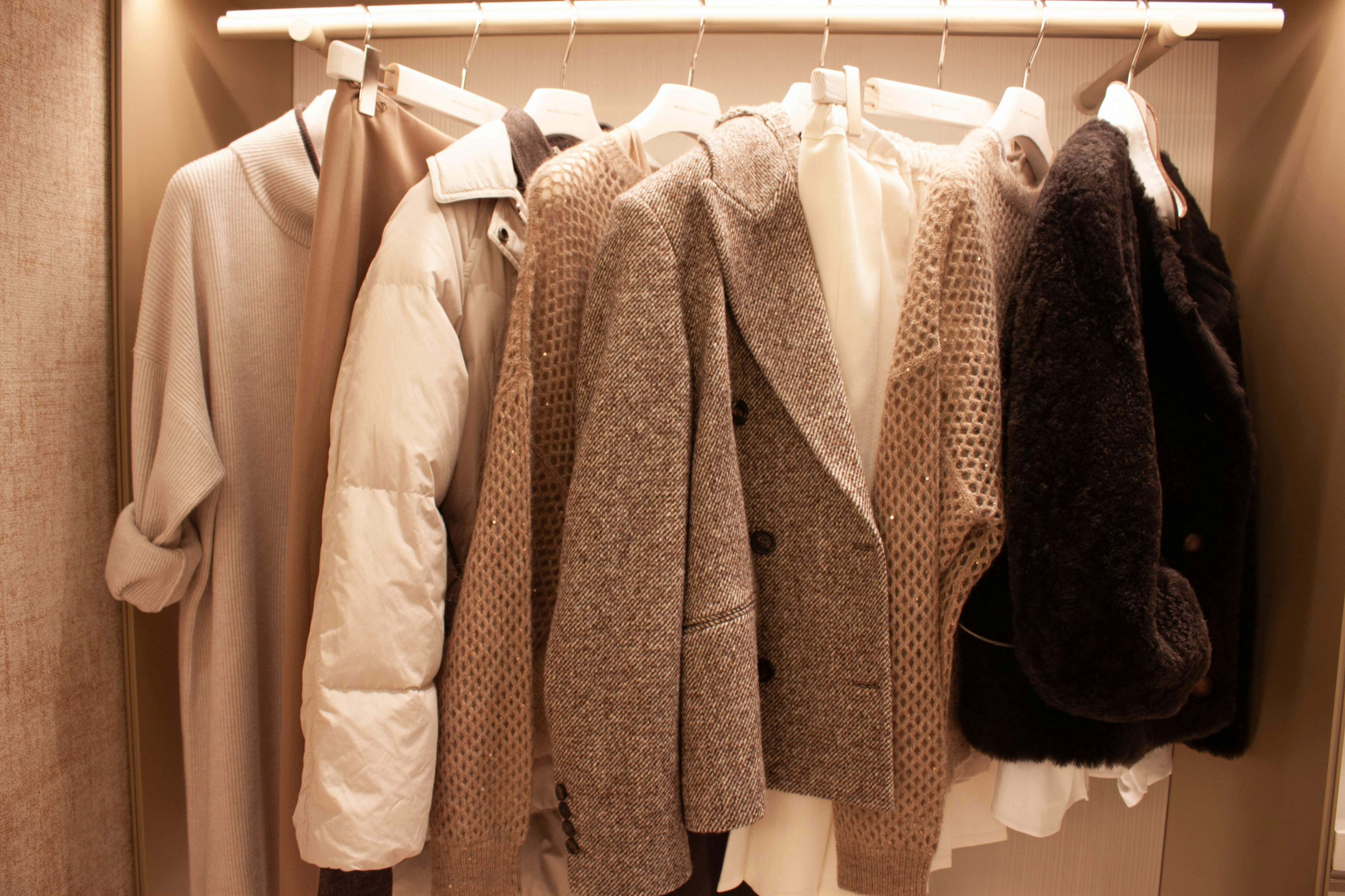 A neatly organized closet